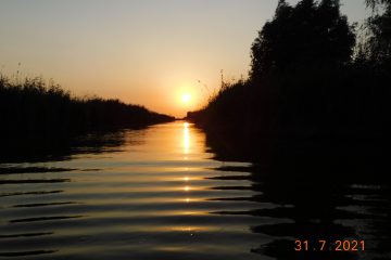 Delta Dunării - Apus de soare